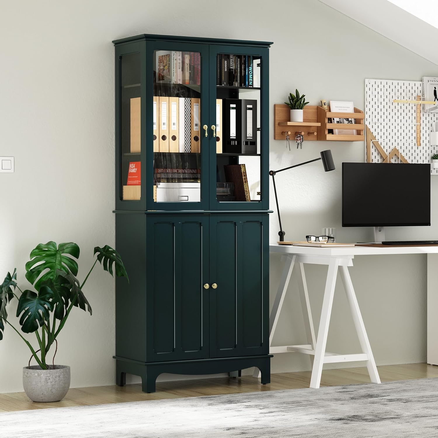 Buffet de rangement autoportant pour garde-manger de cuisine HLR® 72 po, armoire haute classique
