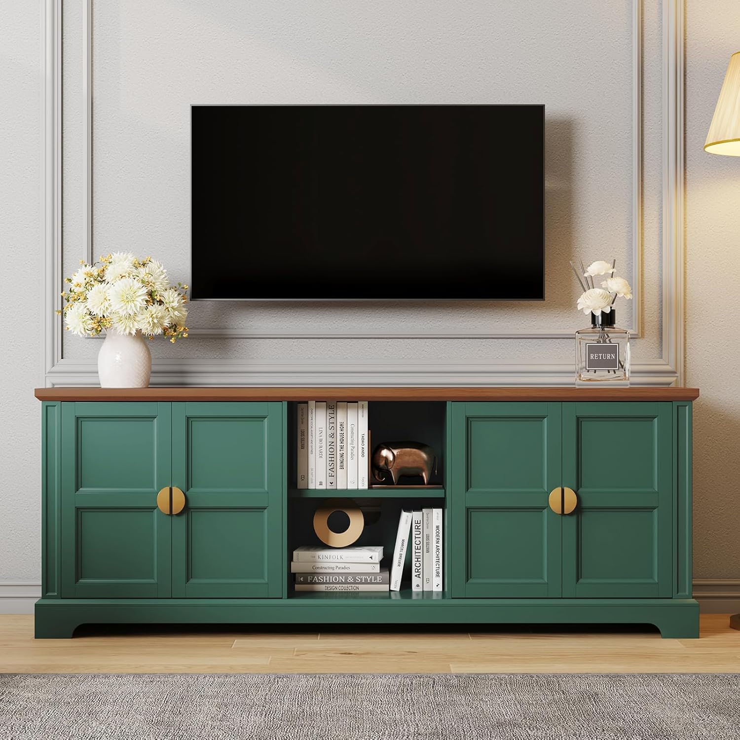 HLR® 67” Modern TV Stand for TVs up to 75+ inch