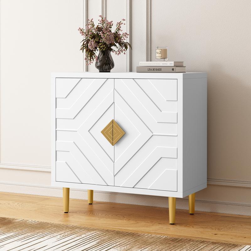 Buffet HLR® 48'' avec 2/4 portes et étagères, armoire de rangement moderne