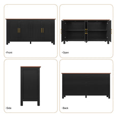 HLR Large Sideboard Buffet Cabinet with Storage, 59.4