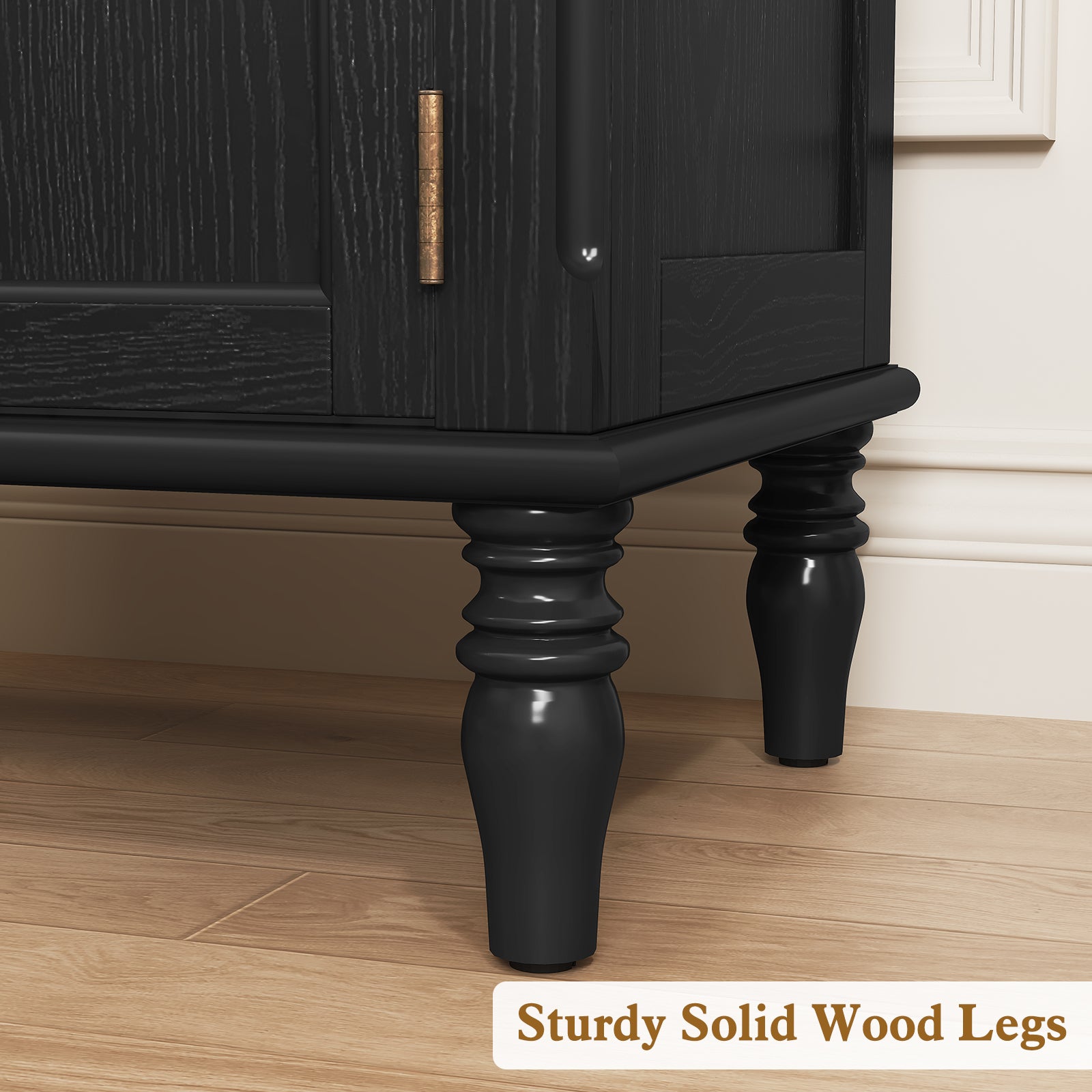 HLR® 25"H Nightstands Set of 2, Modern Retro Bedside Table with Drawer, End Table for Bedroom