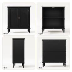 HLR 31.5'' Large Sideboard Buffet Cabinet with Storage, 2 Doors Modern Credenza Table for Living Room
