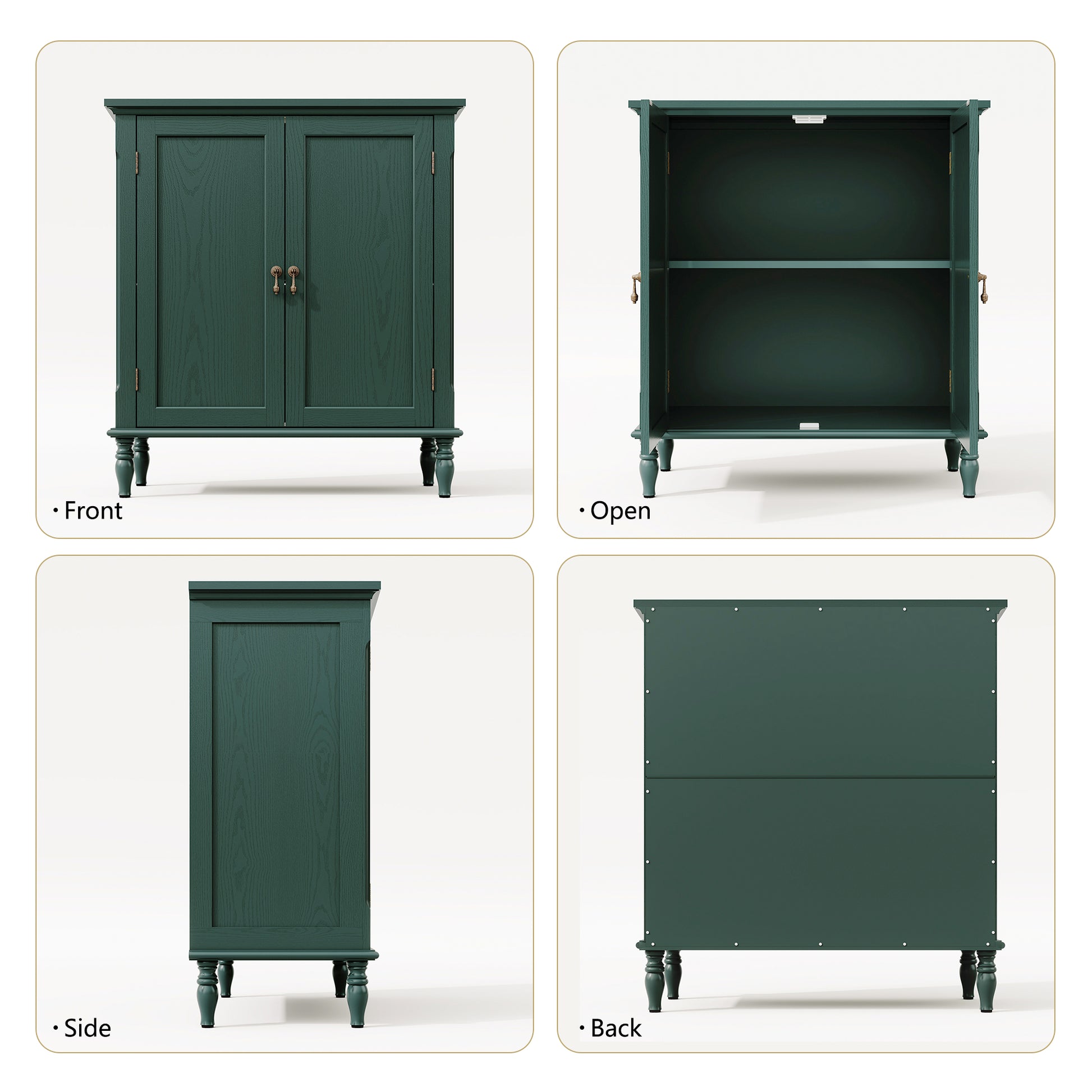 HLR 31.5'' Large Sideboard Buffet Cabinet with Storage, 2 Doors Modern Credenza Table for Living Room