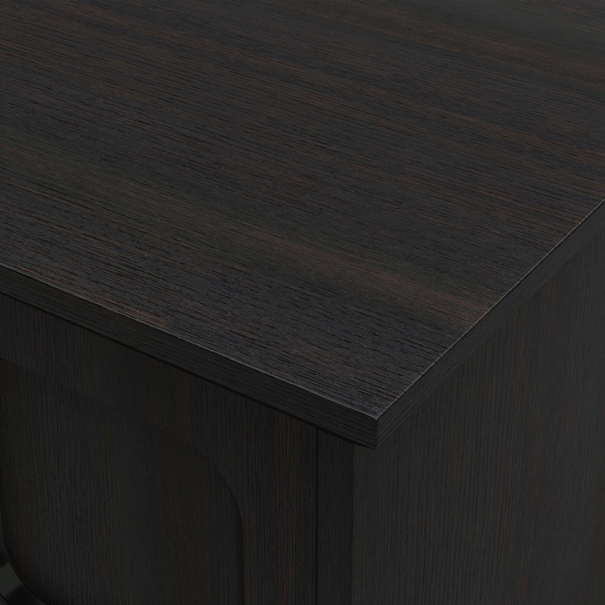 HLR 39.4" Mid Century Coffee Table with Storage, Wood Center Table with Open Shelves for Living Room, Black