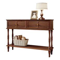 HLR® Mid-Century Console Table for Entryway with 2 Drawers