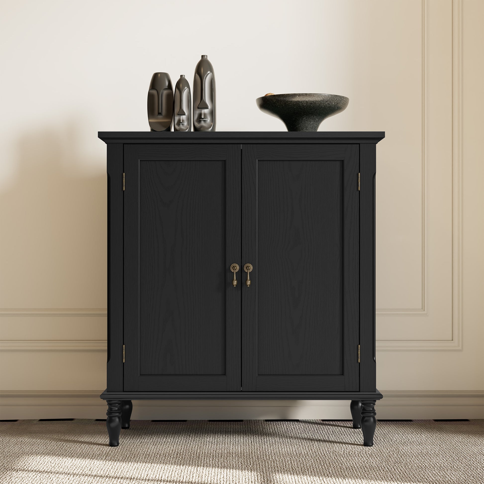 CBJCBJ Retro 34" Sideboard Buffet Cabinet with Storage, Accent Cabinet for Dining Room, Living Room
