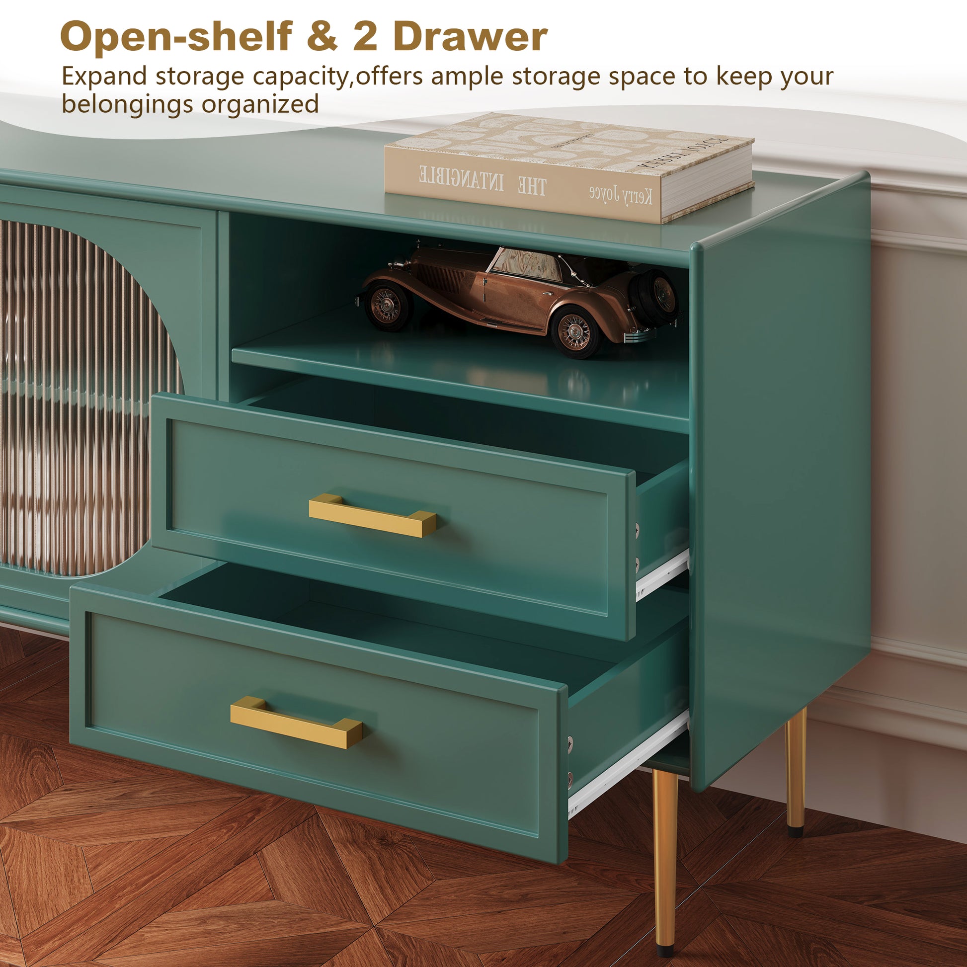 HLR® Modern 60” TV Stand for 55/60/65 inches TVs