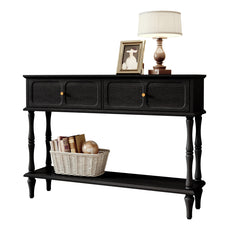 HLR® Mid-Century Console Table for Entryway with 2 Drawers