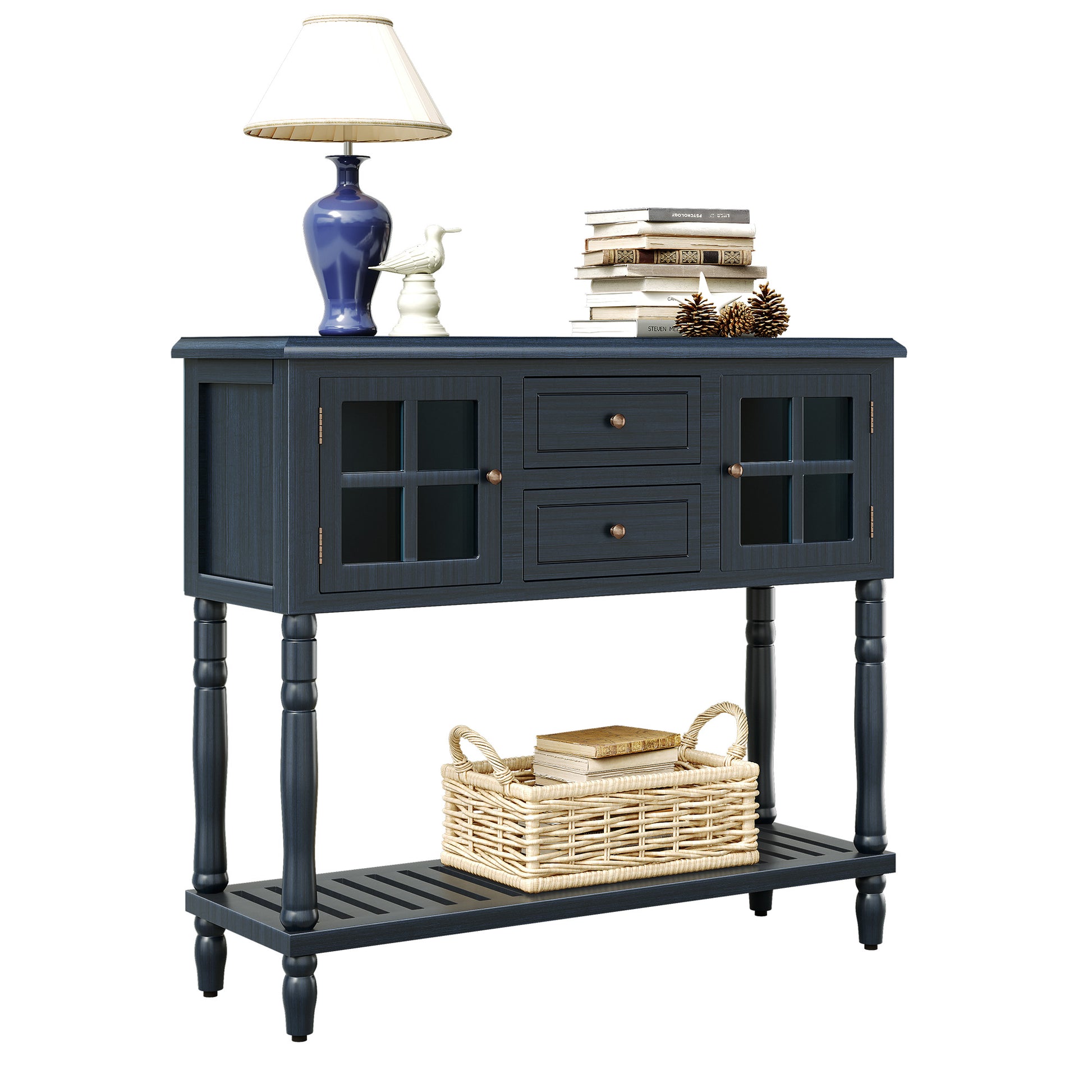 HLR 42" Console Table for Entryway with 2 Drawers