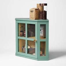 HLR Double Layer Bamboo Bread Box for Kitchen Counter, Large Capacity Bread Storage Bin with Acrylic Door, Green