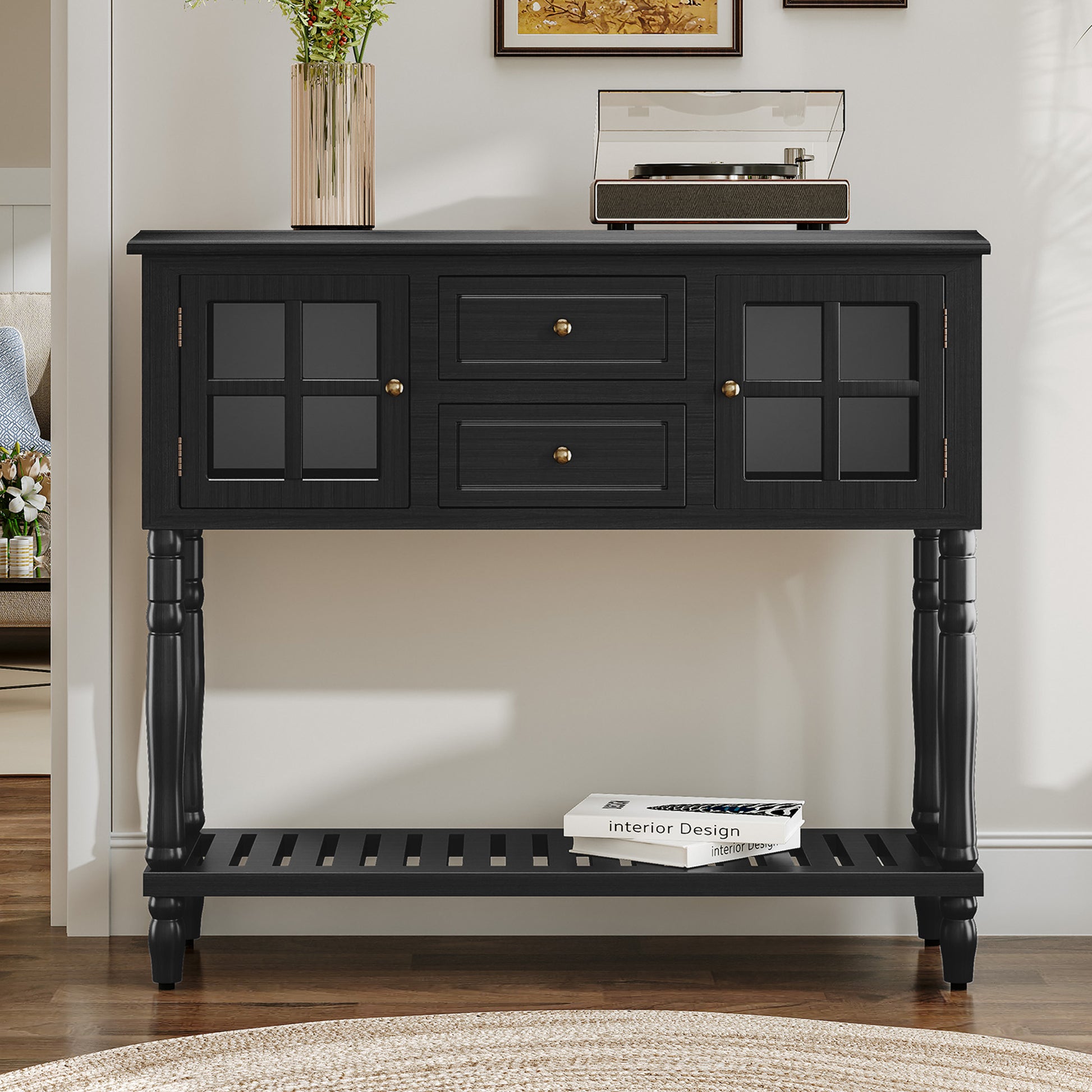 HLR 42" Console Table for Entryway with 2 Drawers