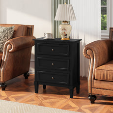 HLR® 20'' Wide 3 Drawers Vintage Nightstands Set of 2
