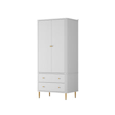 HLR® 71'' Tall Armoire Wardrobe Closet with 2 Doors&Drawers