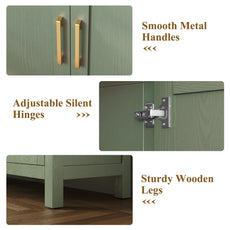 CBJCBJ 58” Modern Sideboard Buffet Cabinet, Living Room Accent Cabinet with Storage, for Kitchen
