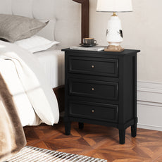 HLR® 20'' Wide 3 Drawers Vintage Nightstands Set of 2
