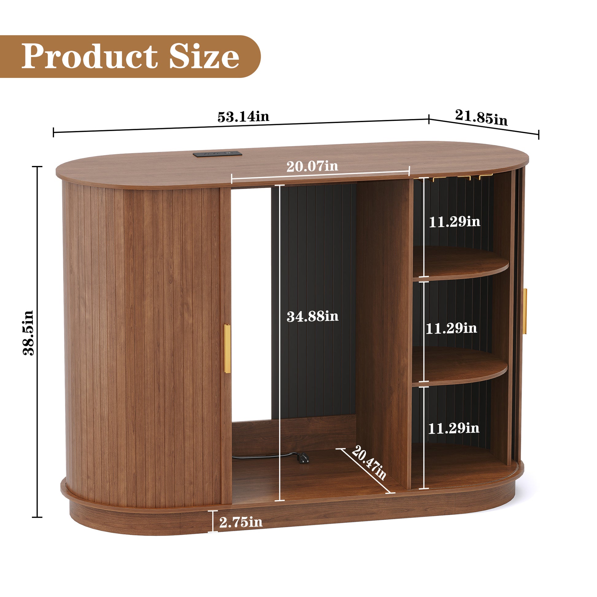 CBJCBJ 53" Wine Bar Cabinet with Tambour Door, Coffee Bar for Dining Room,Green
