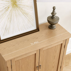 HLR 31.5'' Large Sideboard Buffet Cabinet with Storage, 2 Doors Modern Credenza Table for Living Room, Brown