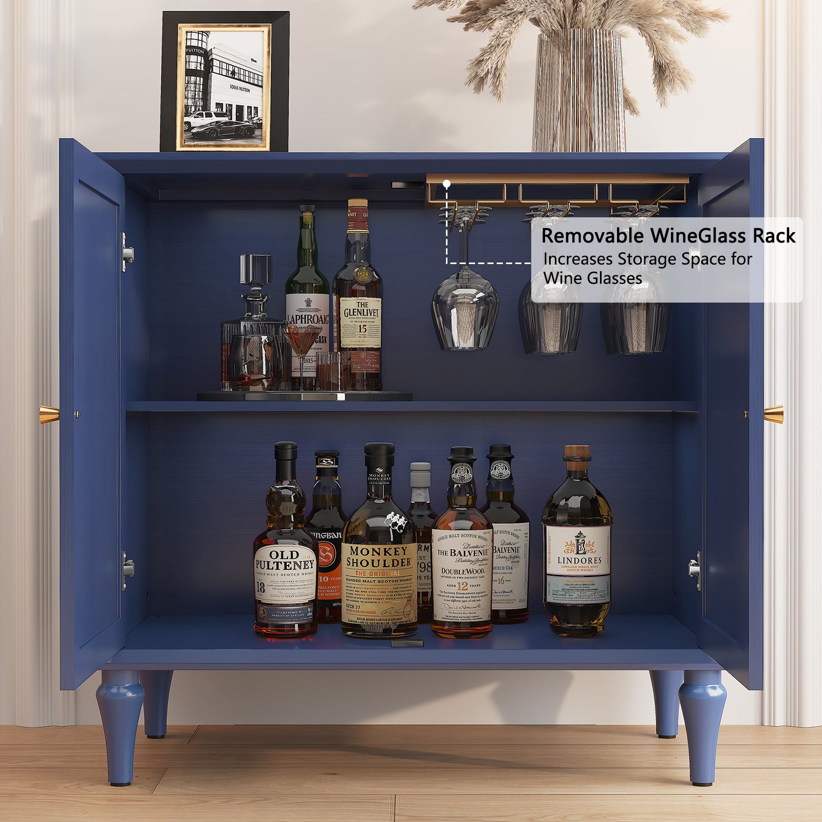 HLR® Mid-Century Sideboard Buffet Cabinet Storage