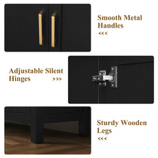 CBJCBJ 58” Modern Sideboard Buffet Cabinet, Living Room Accent Cabinet with Storage, for Kitchen