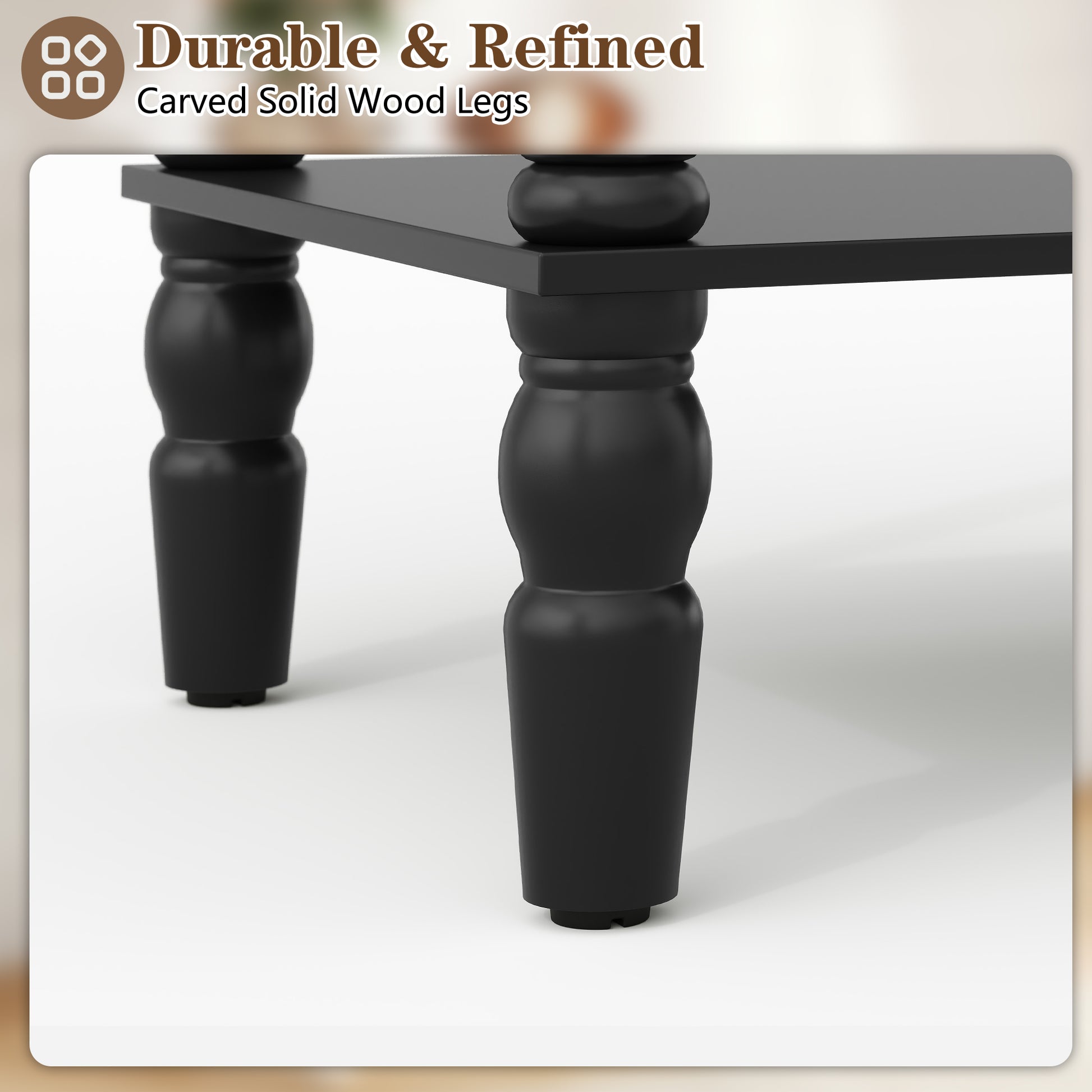 CBJCBJ 26.8"H Retro Nightstands Set of 2, Side Table with Drawers and Open Shelves, for Bedrooms and Sofas,Black