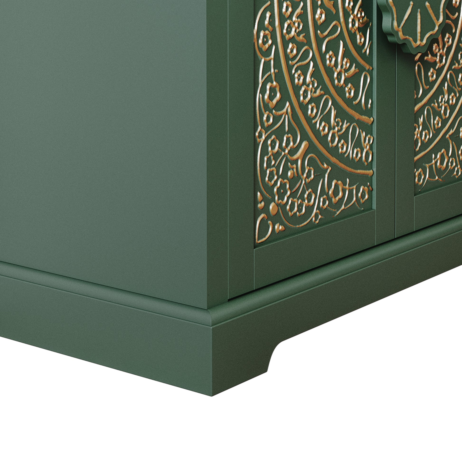 HLR 31.5" W Mid Century Modern Accent Cabinet with 2 Doors, Credenzas & Sideboard Buffet with Storage, Green