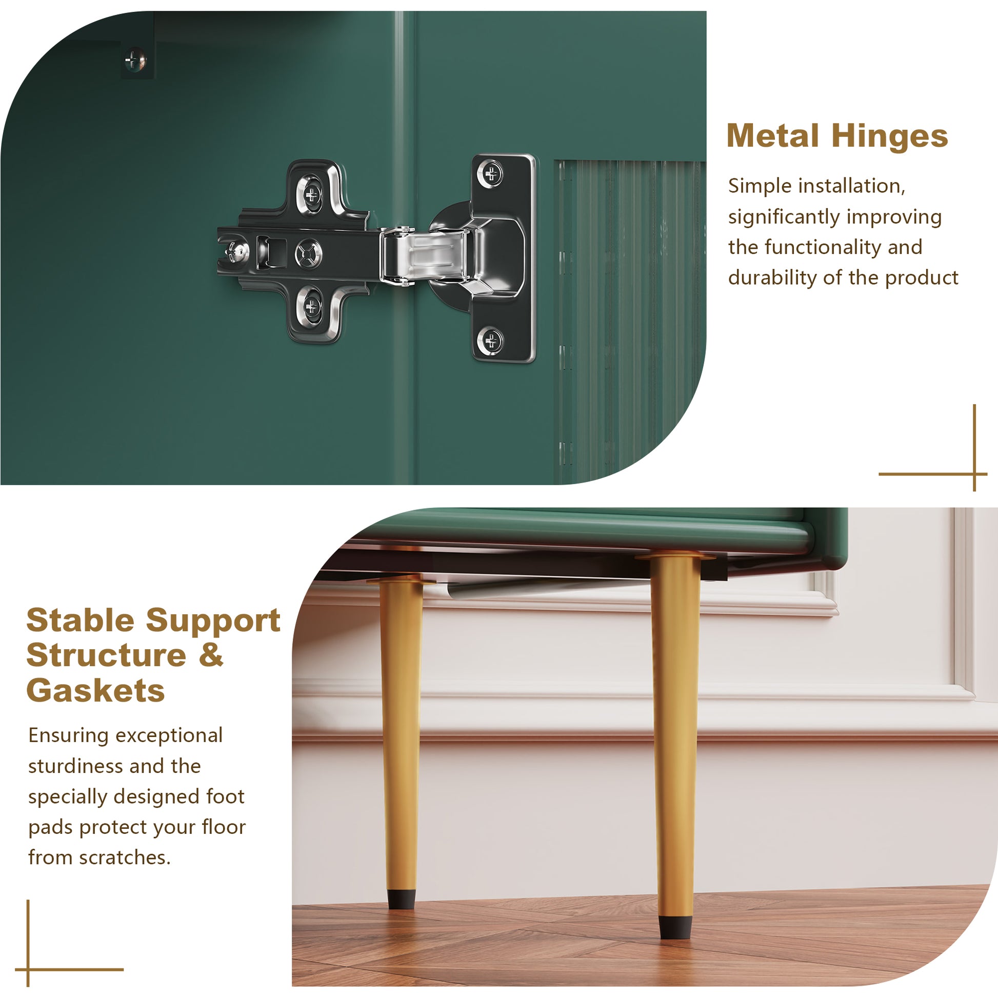 HLR® Modern 60” TV Stand for 55/60/65 inches TVs