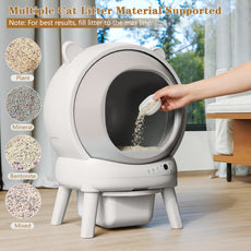 HLR® Self Cleaning Litter Box, Automatic Cat Litter Box for Multiple Cats