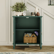 HLR 31.5'' Large Sideboard Buffet Cabinet with Storage, 2 Doors Modern Credenza Table for Living Room, Green
