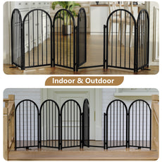 CBJCBJ Indoor Pet Gate, 6 Panel Folding Dog Gate , 32