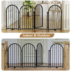 CBJCBJ Indoor Pet Gate, 4 Panel Folding Dog Gate , 32