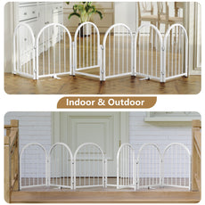CBJCBJ Indoor Pet Gate, 6 Panel Folding Dog Gate , 24