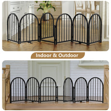 CBJCBJ Indoor Pet Gate, 6 Panel Folding Dog Gate , 24