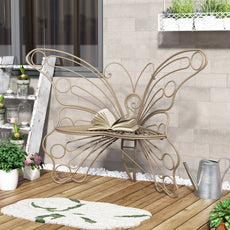 HLR Outdoor Bench with Butterfly Inspired Pattern, 50