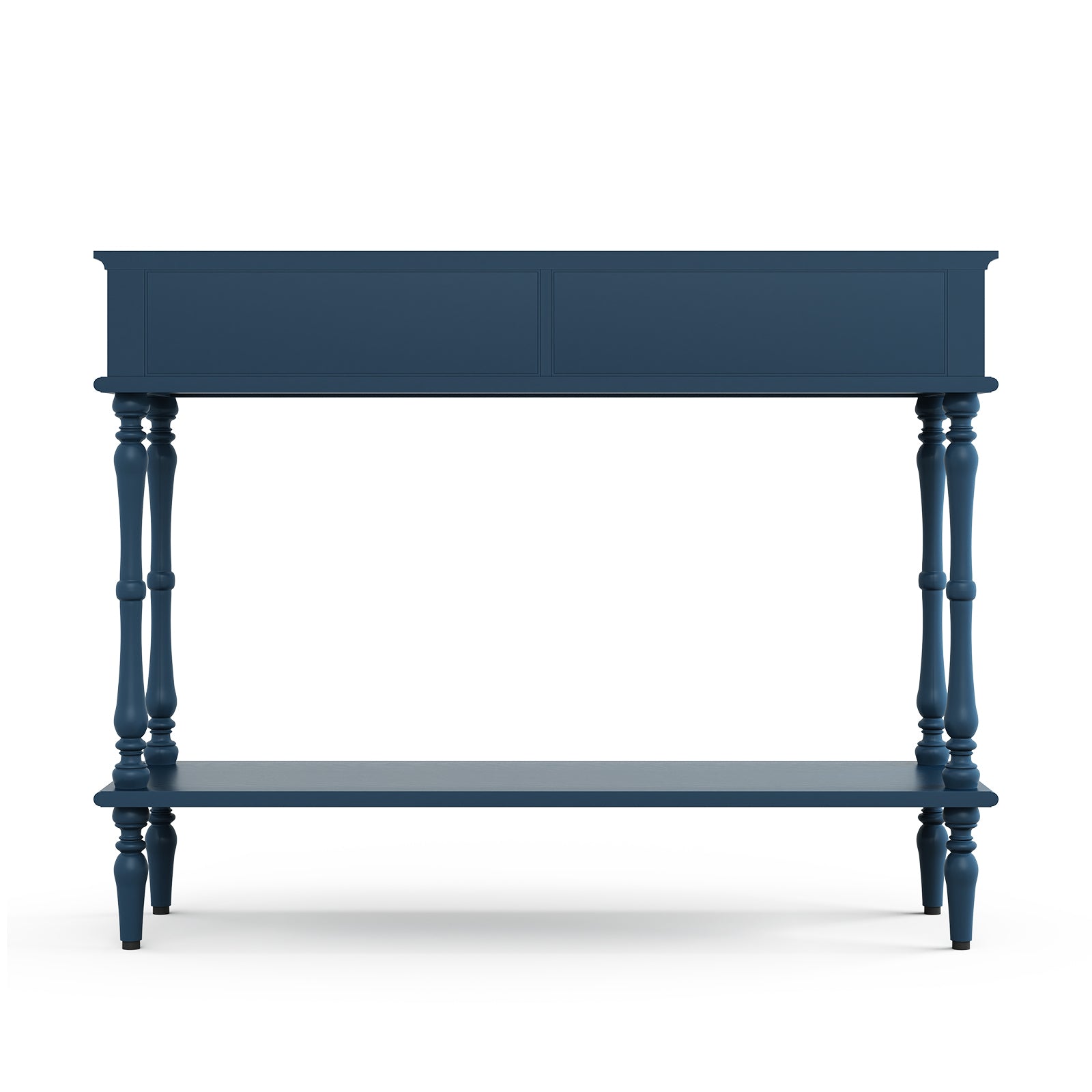 HLR 40" Modern Console Table, Assembled Entryway Table with 2 Drawers for Living Room, Blue