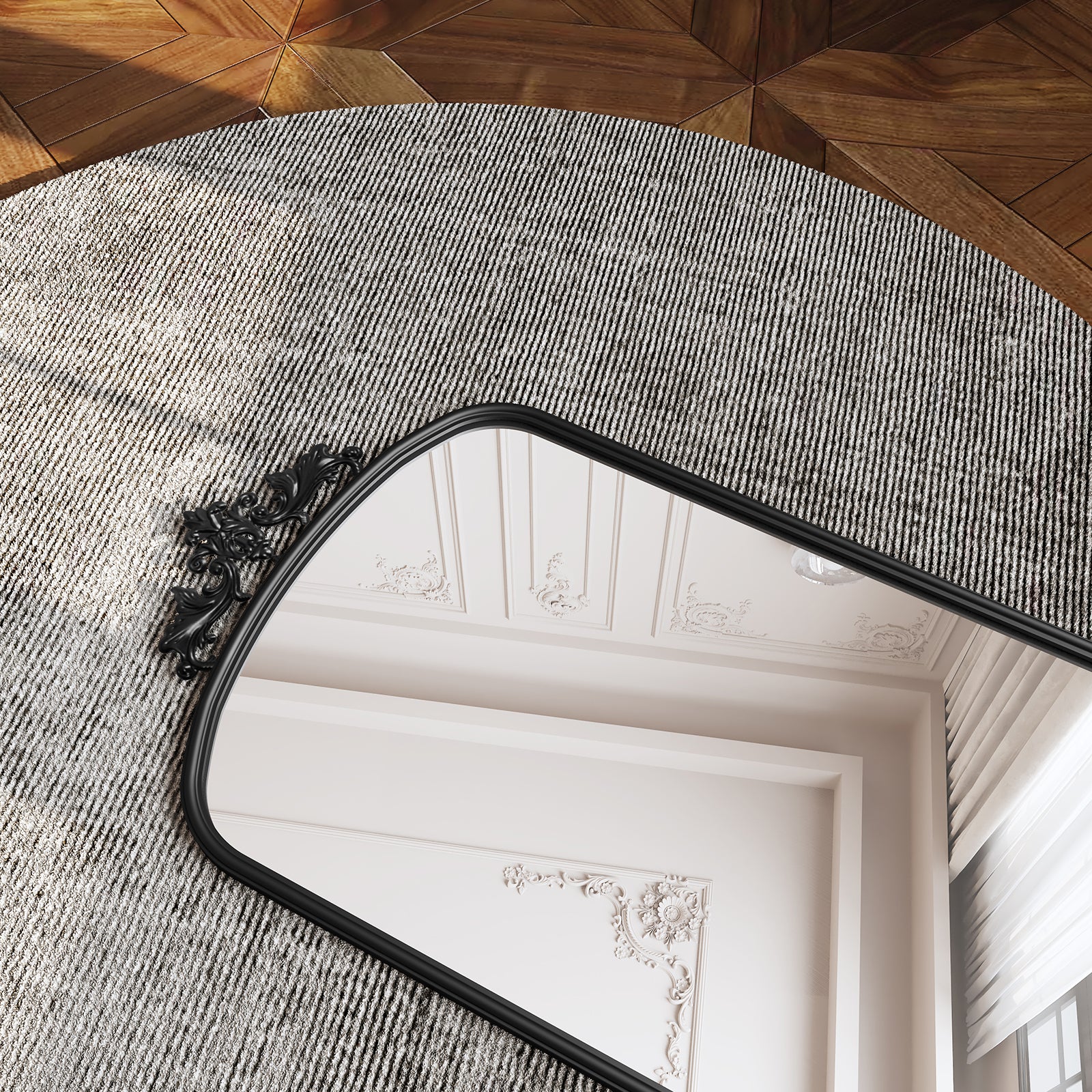 HLR® 64"x21" Tall Vintage Full Body Arched Mirror