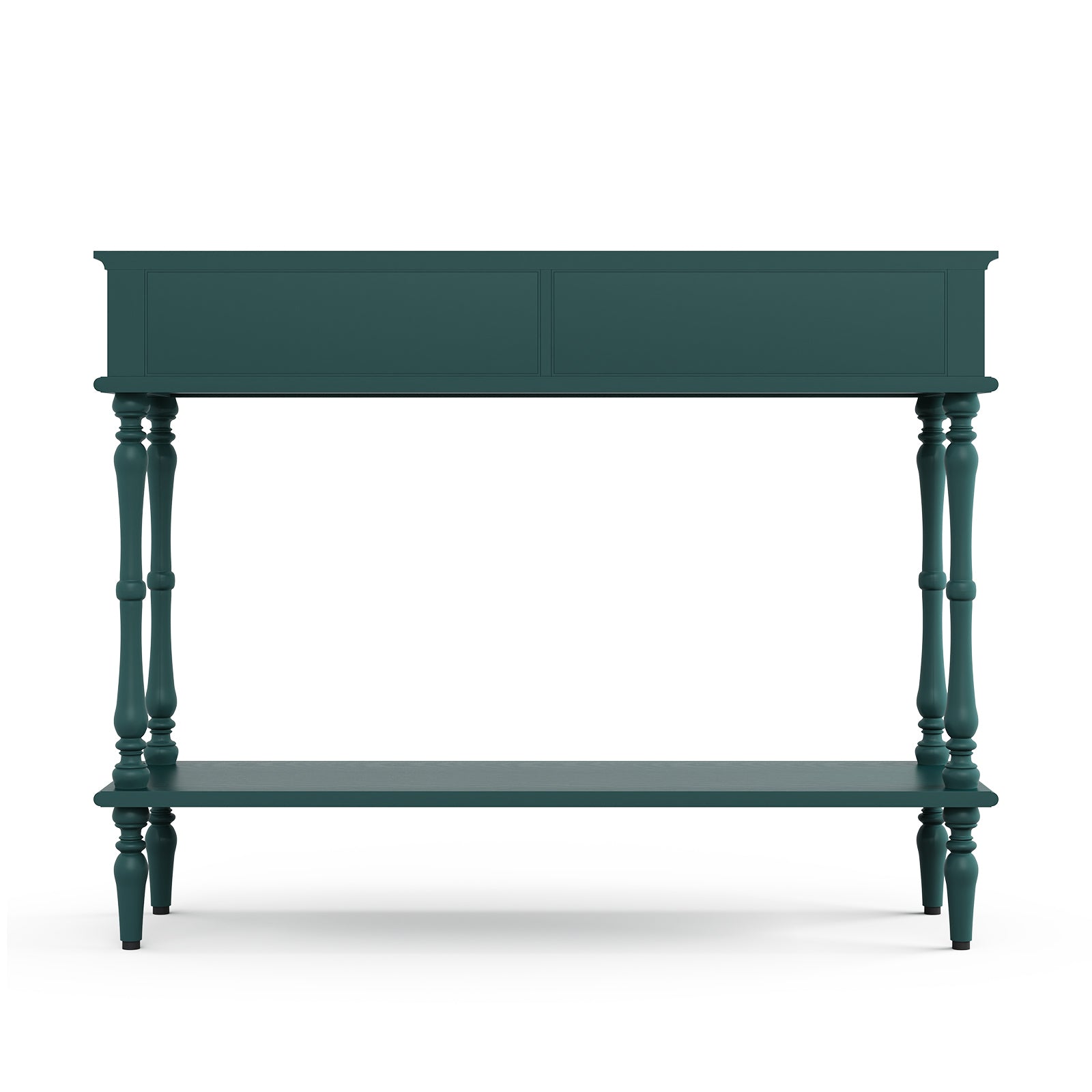HLR 40" Modern Console Table, Assembled Entryway Table with 2 Drawers for Living Room, Green