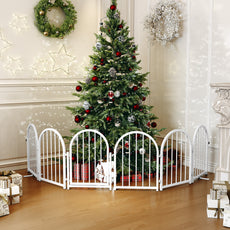 CBJCBJ Indoor Pet Gate, 4 Panel Folding Dog Gate , 24