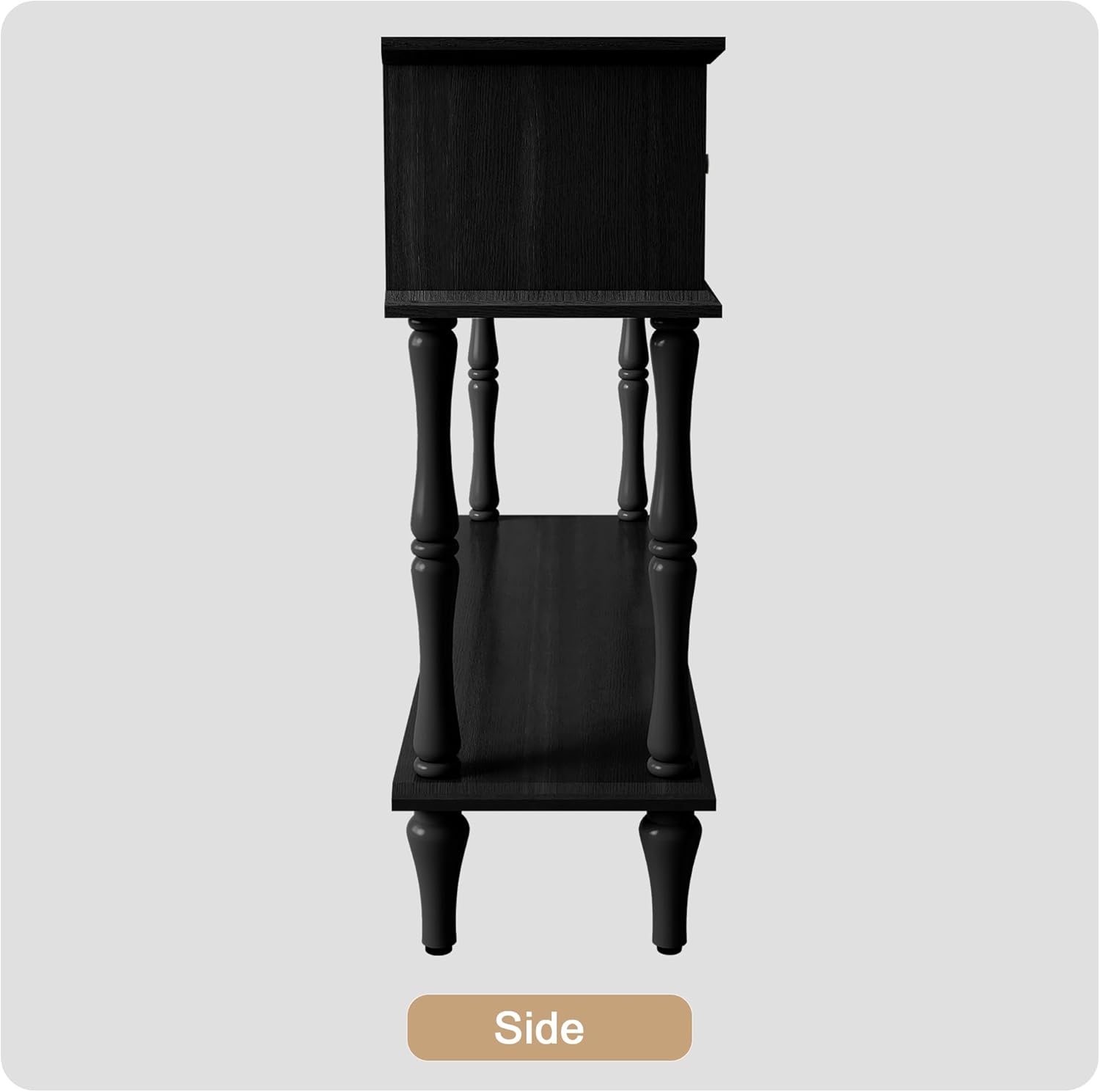 HLR® Mid-Century Console Table for Entryway with 2 Drawers