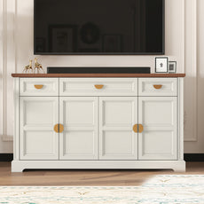 HLR® 60” Large Mid-Century Buffet Sideboard Cabinet