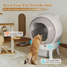 HLR® Self Cleaning Litter Box, Automatic Cat Litter Box for Multiple Cats