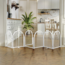 CBJCBJ Indoor Pet Gate, 4 Panel Folding Dog Gate , 24