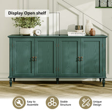 HLR 58'' Large Sideboard Buffet Cabinet with Storage, 4 Doors Modern Credenza Table for Living Room