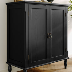 HLR 31.5'' Large Sideboard Buffet Cabinet with Storage, 2 Doors Modern Credenza Table for Living Room
