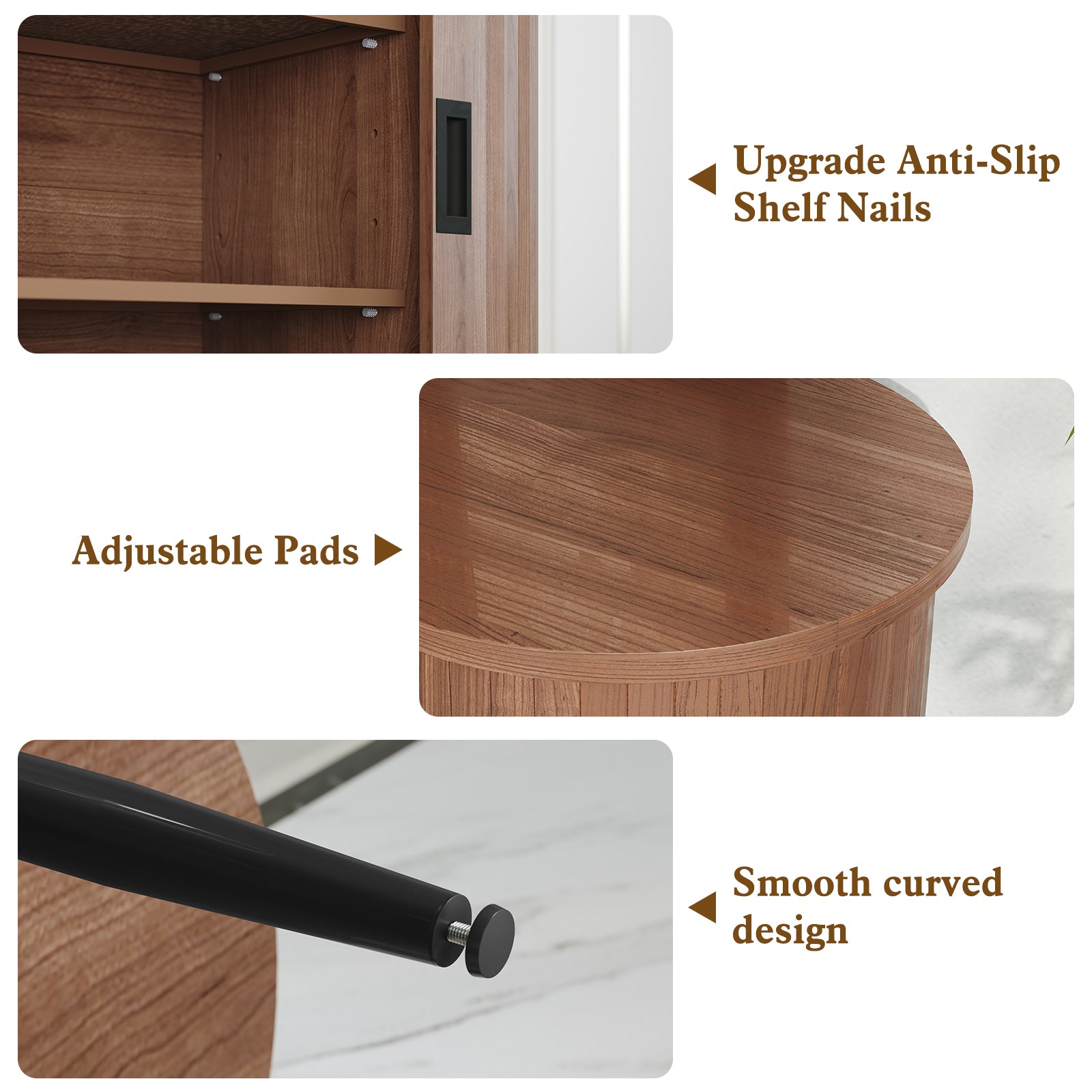 CBJCBJ 47" Sideboard Buffet Cabinet with Storage, Modern Accent Cabinet for Dining Room