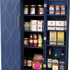 HLR® 45'' Kitchen Pantry Cabinet,Storage Cabinet with Doors and Adjustable Shelves