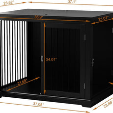 HLR® Furniture Style Dog Crate with Cushion, Dog Kennel Medium, Pet Crates, Dog Cage