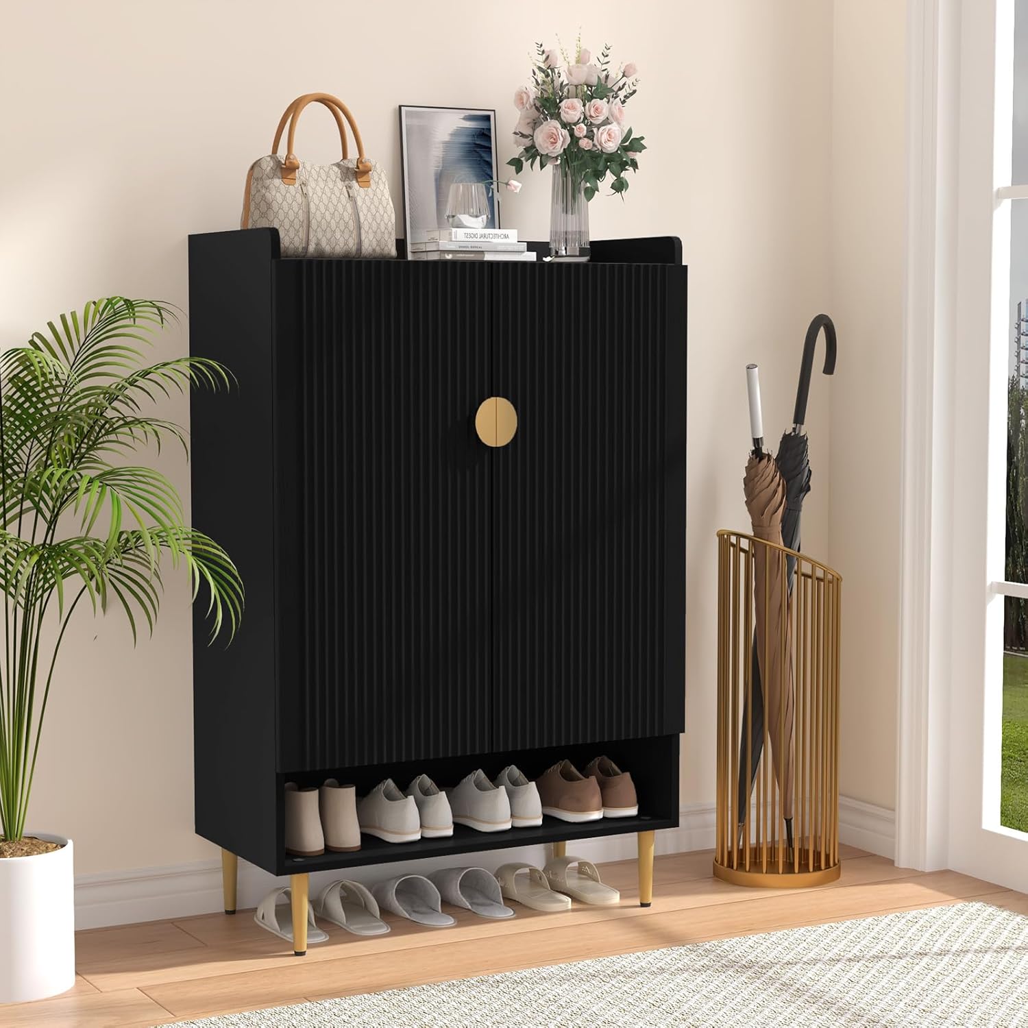 HLR® Modern Shoe Cabinet Storage for Entryway