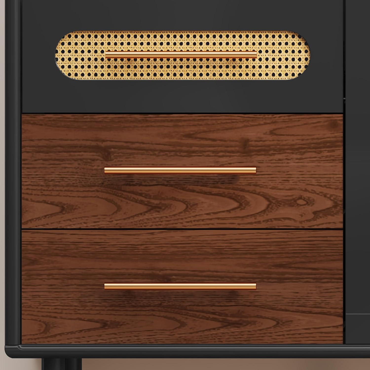 HLR® 48" Coffee Bar Cabinet with Wine Racks and Drawers, Modern Buffet Sideboard