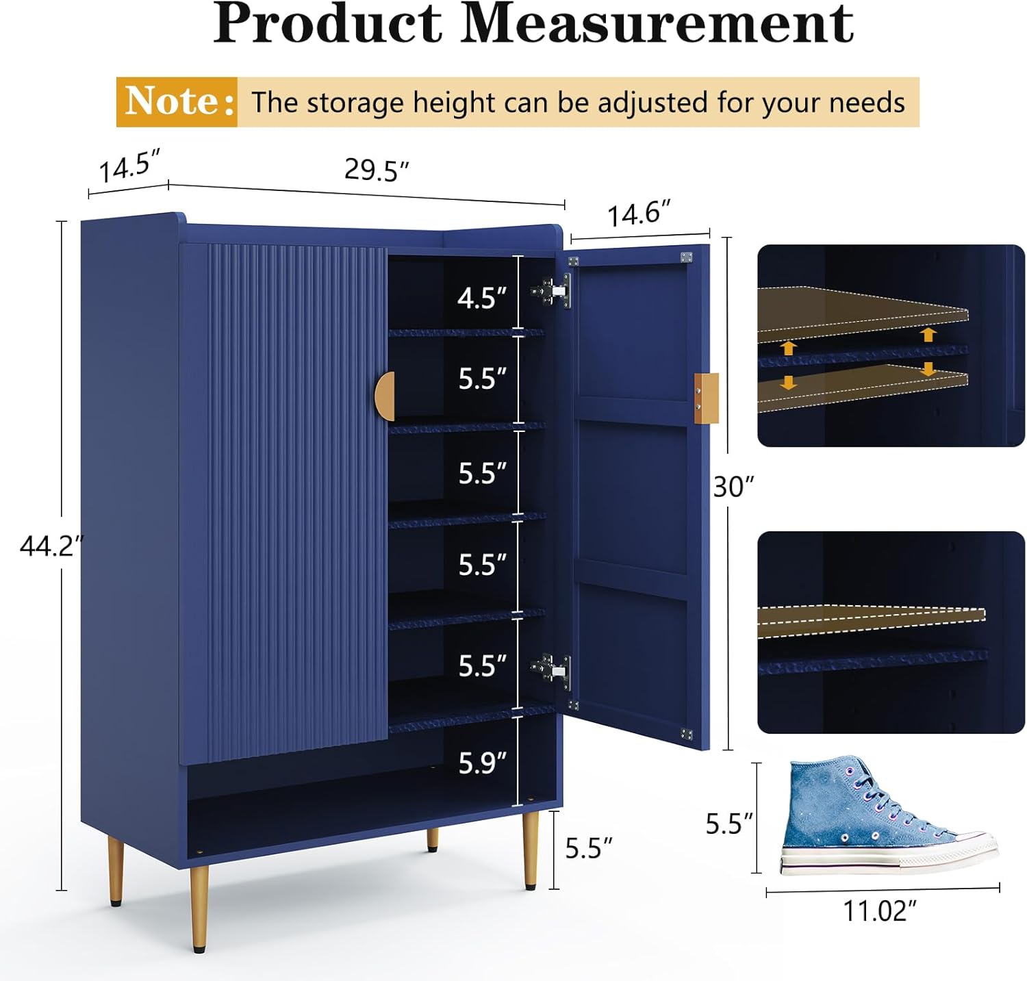 HLR® Modern Shoe Cabinet Storage for Entryway