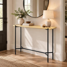 HLR 40'' Console Table with Solid Wood Veneer, Slim Entryway Table, 1-Pack